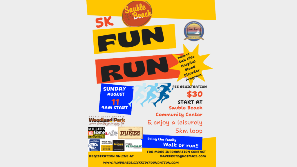 Sauble 5k fun run